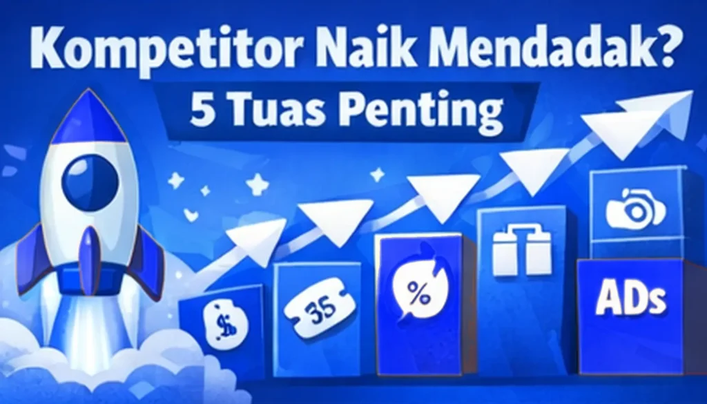 Kompetitor naik mendadak? Bedah 5 tuas: price cut, voucher stack, bundle, ads push, dan SKU/varian baru.