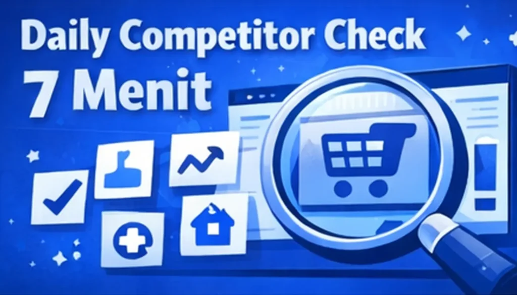Rutinitas 7 menit untuk cek kompetitor harian di marketplace